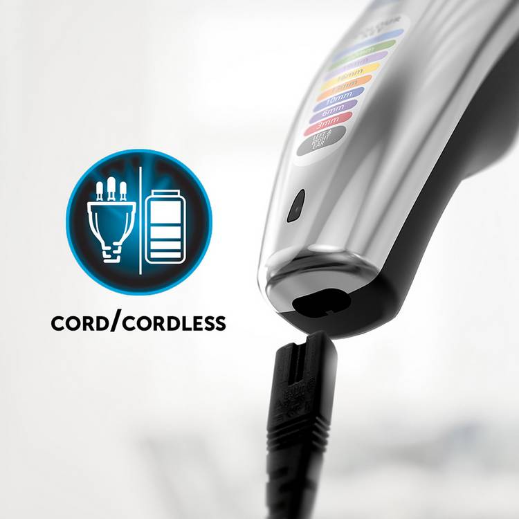Wahl Colour Pro cordless hair clipper, imported from the UK