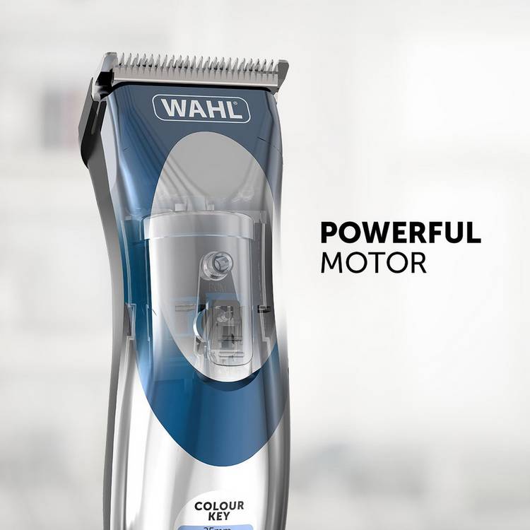 Wahl Colour Pro cordless hair clipper, imported from the UK
