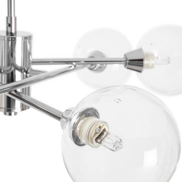 Habitat Sputnik 6 light chrome pendant - British product