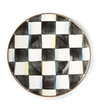 MacKenzie-Childs Courtly Check pattern saucer, imported from the UK