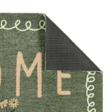 My Mat Home in Bloom Green doormat 50x75cm, UK version