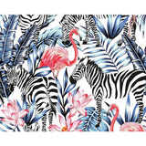 Origin Murals Zemingo cobalt coral wall mural, imported from the UK