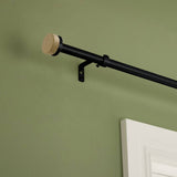 Argos Argos Home Extendable Metal Stud Matte Black Curtain Pole 110-300cm- Buy online at McGrocer