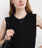 Harrods white gold diamond illusion necklace 0.90ct, imported from the UK