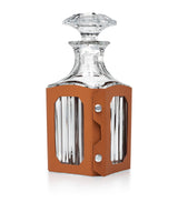 Harrods Baccarat Leather Octogone Decanter Case- Buy online at McGrocer