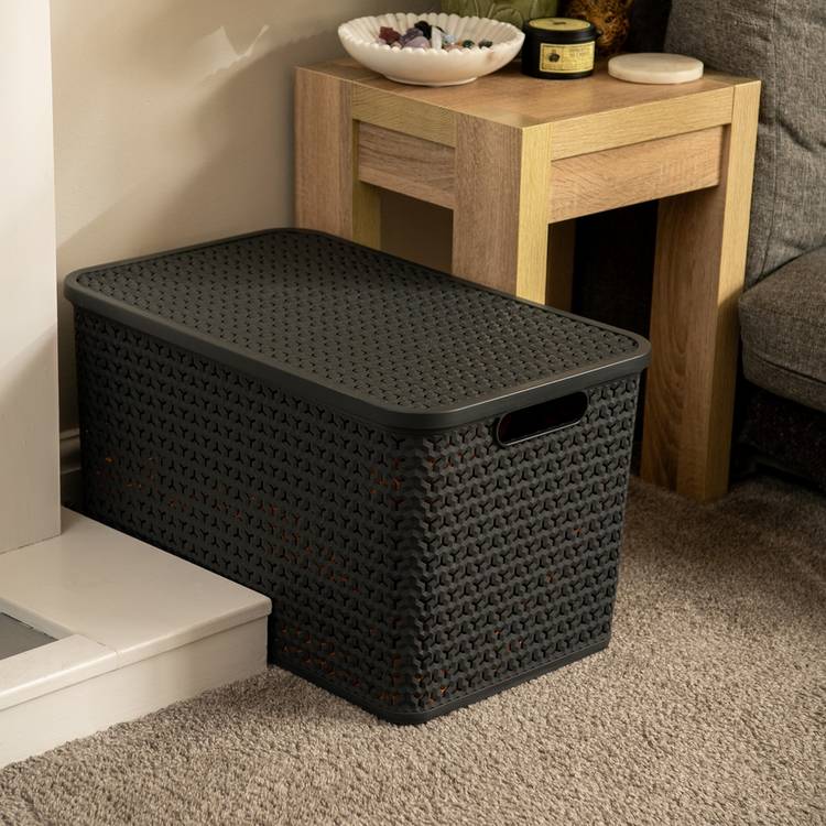Strata Urban storage baskets 3 x 42L with lids, imported from the UK
