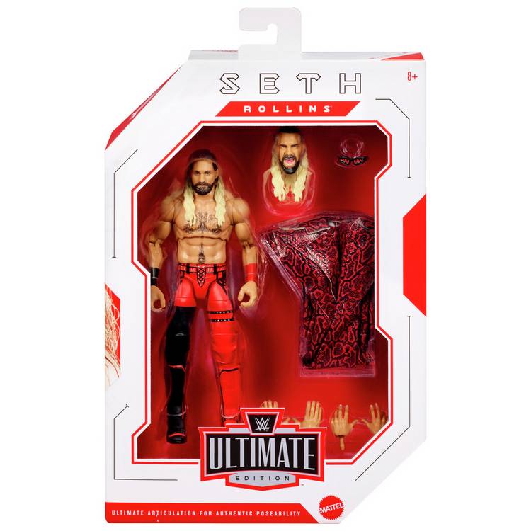 WWE Seth Rollins Ultimate Edition action figure 6-inch, imported from the UK