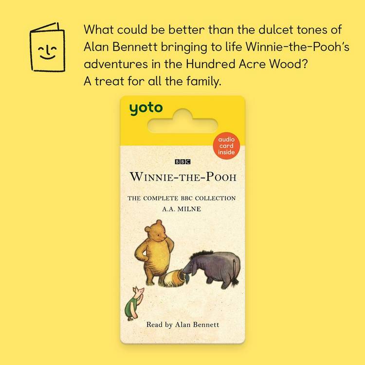 Yoto Winnie-The-Pooh audio card collection, imported from the UK