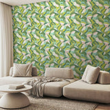 Argos Hoopla Walls Leafy Patchwork Forest Green Wallpaper W50cm x L10m- Buy online at McGrocer