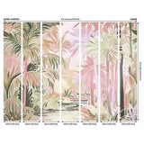Origin Murals Pretty Palms Natural Blush wall mural - British product