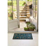 My Mat Boho Floral Blue doormat 50x75cm, UK version