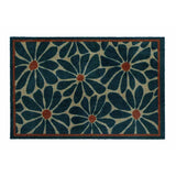 My Mat Boho Floral Blue doormat 50x75cm, UK version