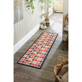 My Mat retro clover short pile runner 50x150cm, imported from the UK