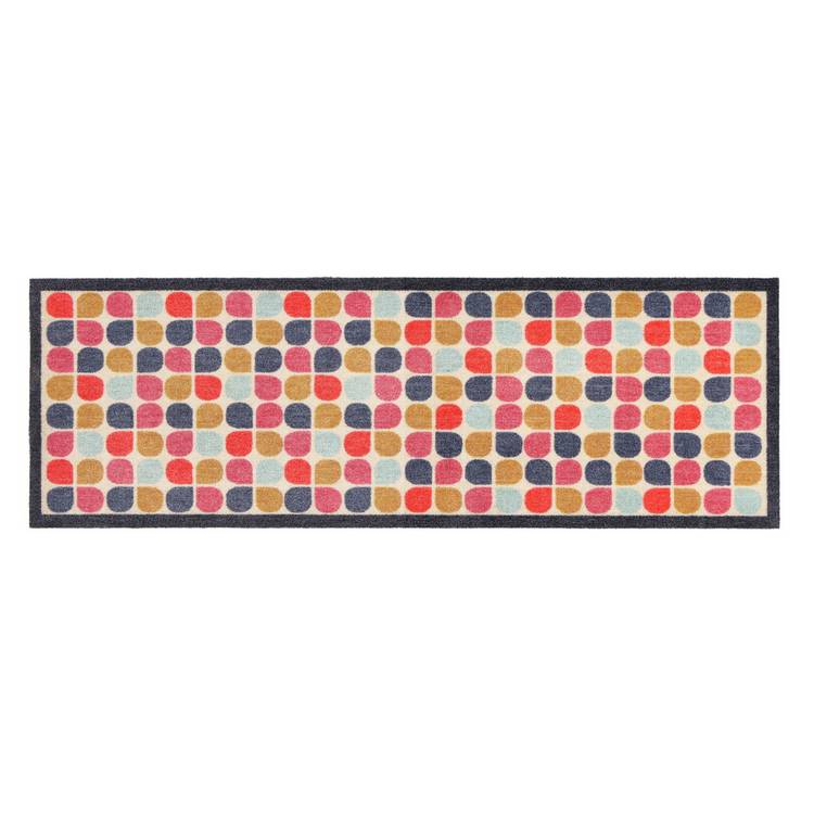 My Mat retro clover short pile runner 50x150cm, imported from the UK