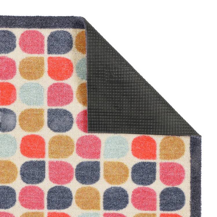 My Mat retro clover short pile runner 50x150cm, imported from the UK