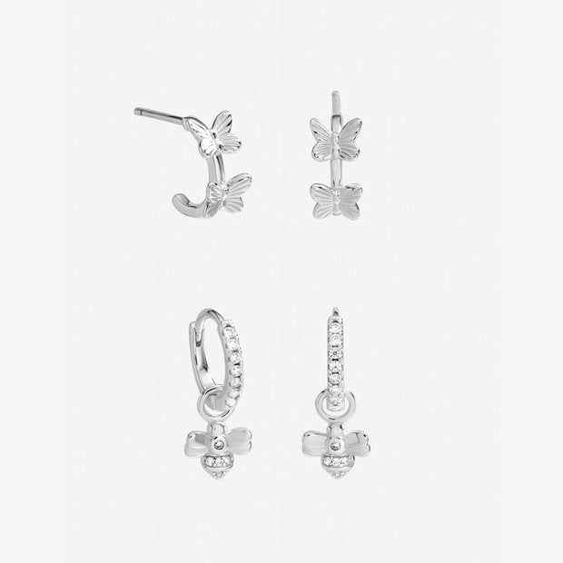 Inicio butterfly bumblebee earrings pack 2 (British brand)