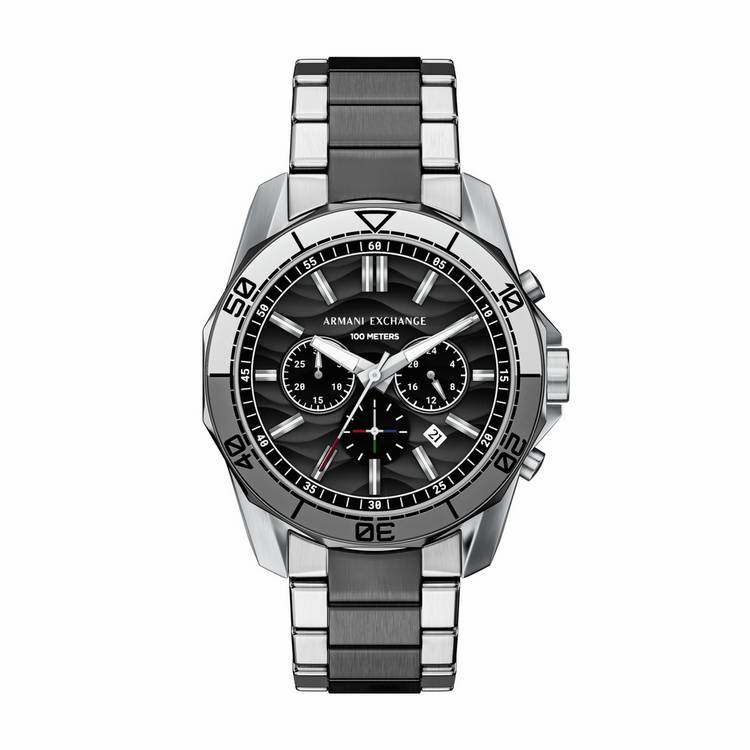 Armani Exchange AX1973 chronograph watch two-tone bracelet, imported from the UK