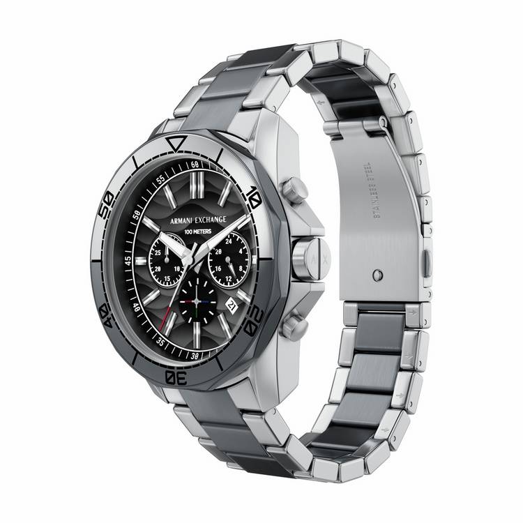 Armani Exchange AX1973 chronograph watch two-tone bracelet, imported from the UK