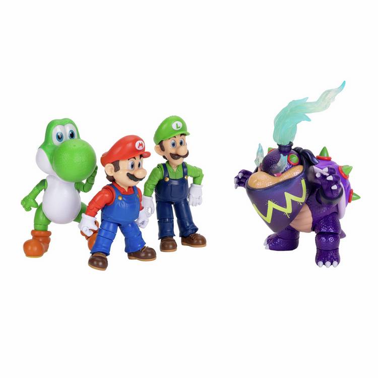 Super Mario action figures character pack 5-inch, imported from the UK