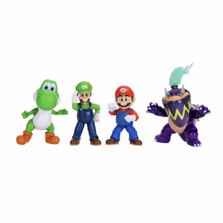 Super Mario action figures character pack 5-inch, imported from the UK