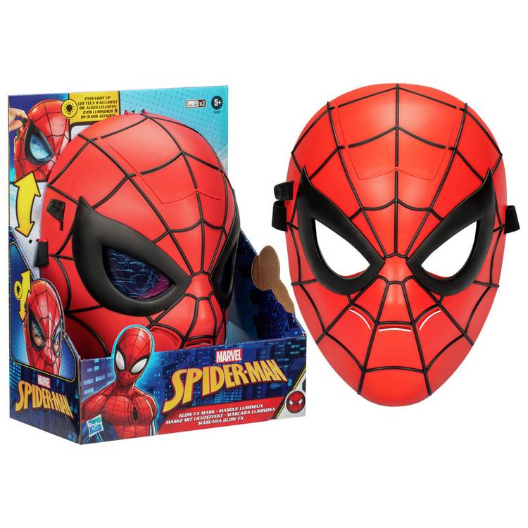 Marvel Spider-Man Glow FX Mask with light-up eyes (British brand)