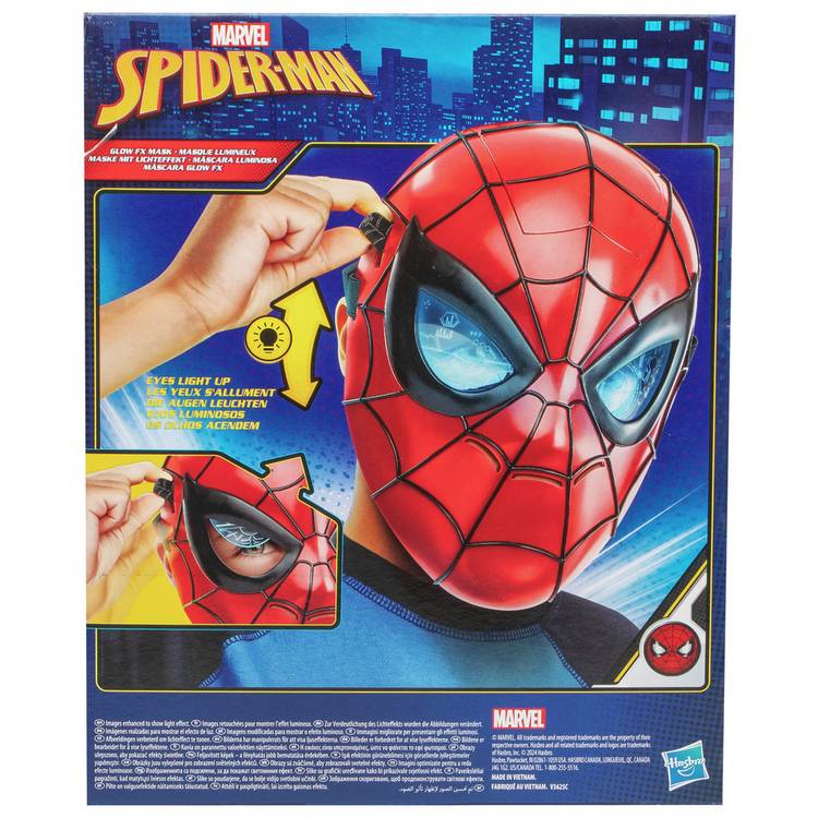 Marvel Spider-Man Glow FX Mask with light-up eyes (British brand)