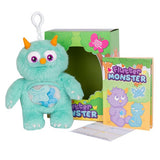 Flutter Monster 20cm mini soft toy with butterflies and note cards (British brand)