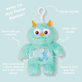 Flutter Monster 20cm mini soft toy with butterflies and note cards (British brand)