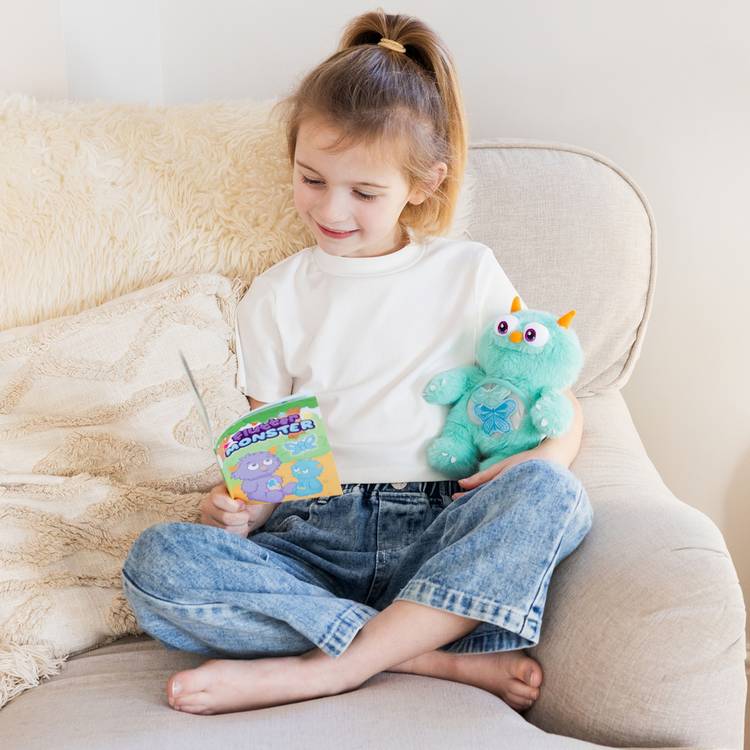 Flutter Monster 20cm mini soft toy with butterflies and note cards (British brand)