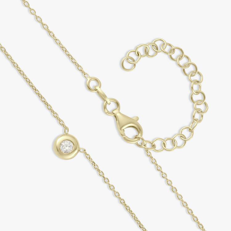 Revere 9ct gold plated silver pendant necklace 46cm, UK version