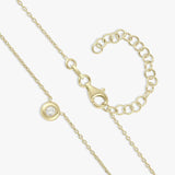 Revere 9ct gold plated silver pendant necklace 46cm, UK version