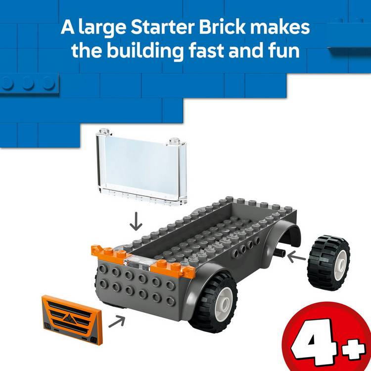 LEGO City Motorcycle Transporter building toy set, UK version