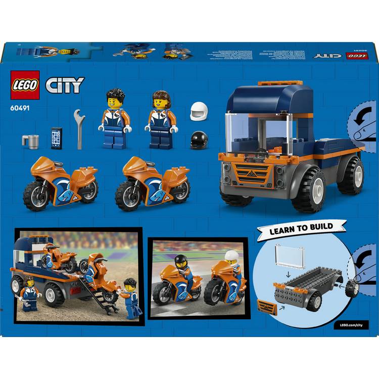 LEGO City Motorcycle Transporter building toy set, UK version