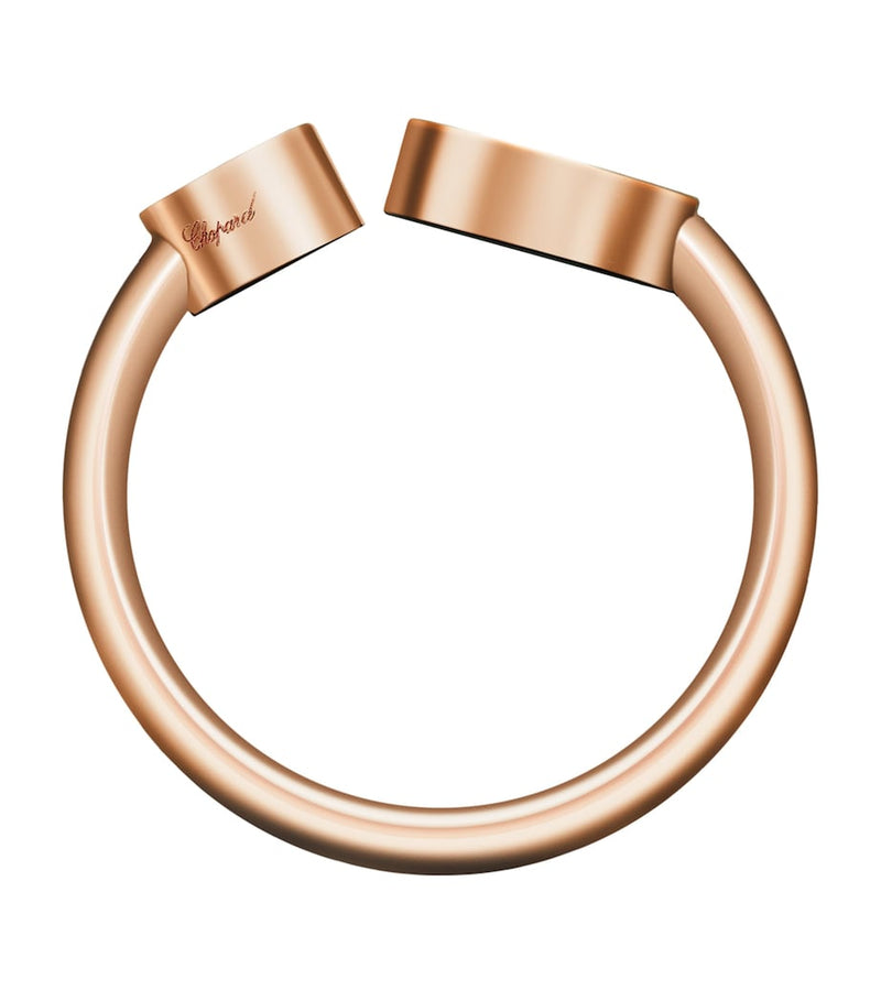 Chopard Happy Hearts ring rose gold diamond, imported from the UK