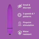 Loving Joy purple bullet vibrator, imported from the UK
