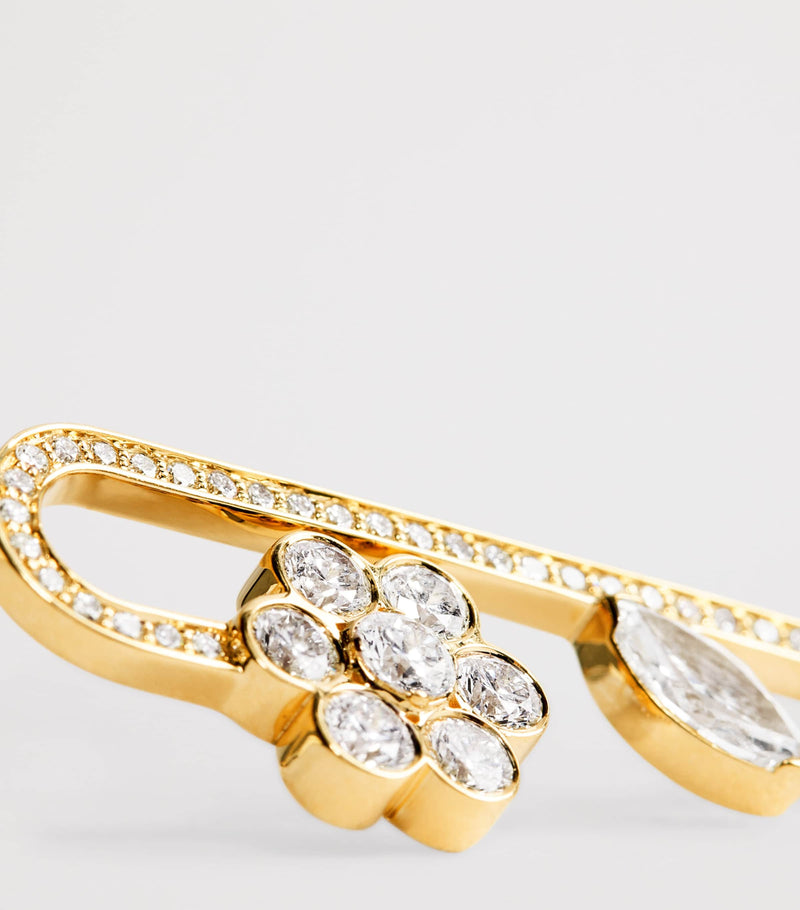 Sophie Bille Brahe Tournesol single left earring, imported from the UK