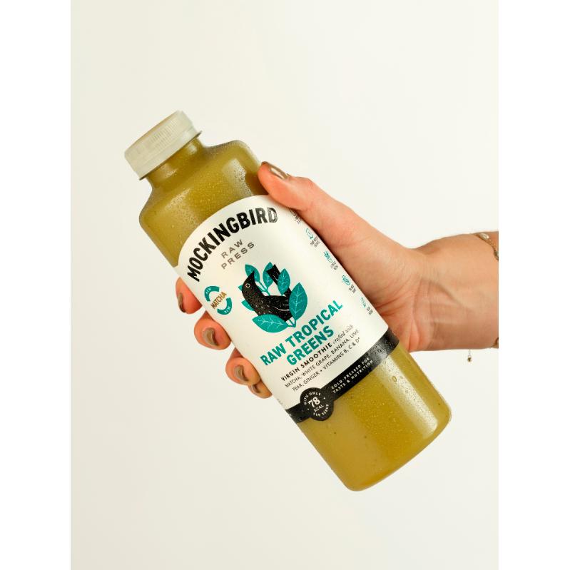 Mockingbird Tropical Greens smoothie 750ml (British brand)