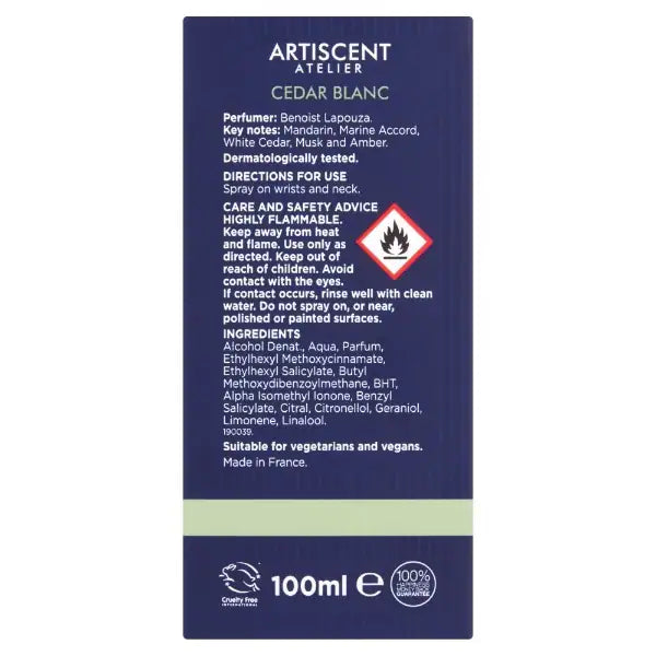 Superdrug Artiscent Cedar Blanc eau de parfum 100ml (British brand)