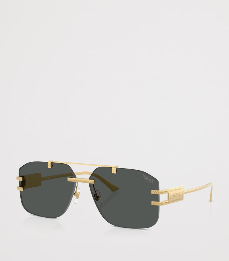 Versace irregular square sunglasses - British product