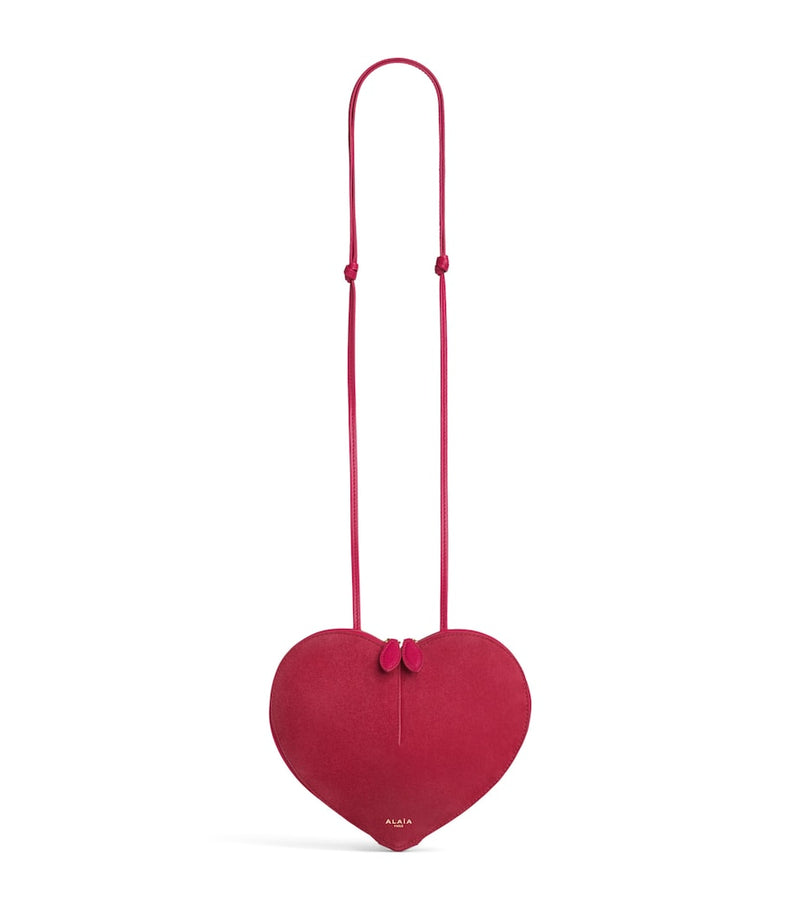 Alaïa Suede Le Coeur Shoulder Bag in heart shape, UK version