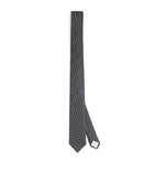 Giorgio Armani silk herringbone tie 7cm width, UK version