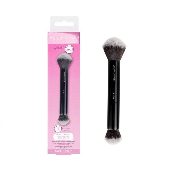 Brushworks double ended powder and buff brush, imported from the UK
