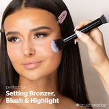 Brushworks double ended powder and buff brush, imported from the UK