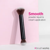Brushworks double ended powder and buff brush, imported from the UK