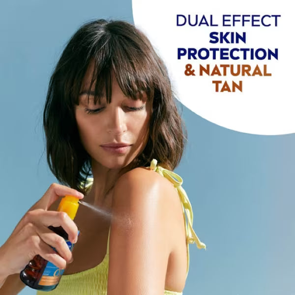 NIVEA Sun Oil Spray Protect & Bronze SPF30 200ml, imported from the UK