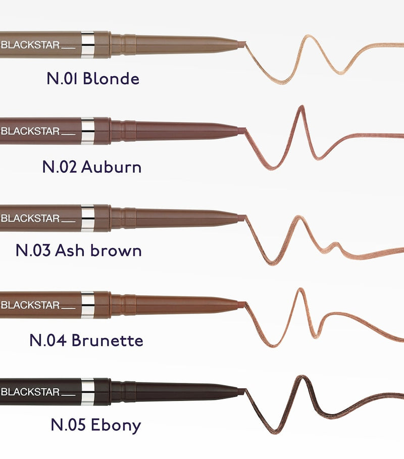 By Terry Browliner Blackstar ultra-slim brow pencil with spoolie brush 3.5g - British product