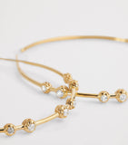 Jacquie Aiche yellow gold diamond Sophia hoop earrings - British product
