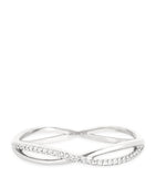 Astrid & Miyu Infinite Pavé Ring white gold topaz - British product