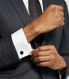 Montblanc stainless steel star cufflinks (British brand)