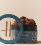 Harrods afternoon tea gift box with shortbread, jam, cocoa almonds (British brand)